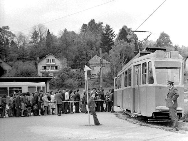 Tramvajsko okretište Mihaljevac, 1975. godine